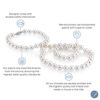 THE PEARL SOURCE 14K Gold 7-8mm AAA Quality White Pearl Necklace
