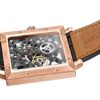 Agelocer Men's Double-Sided Hollow Black Steel Dual Time