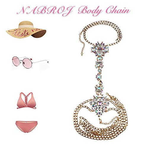 NABROJ Body Chain Jewelry for Women Shoulder Necklace