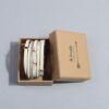 Crystal Cream Shinning wrap Clasp Bangle for Women