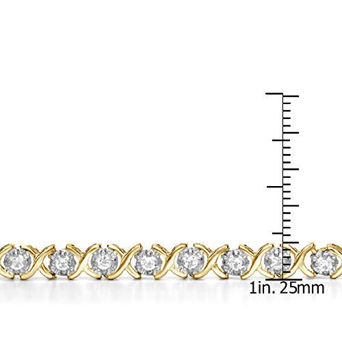 1 Carat Round Diamond XOXO Tennis Bracelet