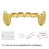 LuReen Vampire Fangs Gold Silver Bottom 6 Teeth