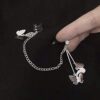 Ear Draping Chain Stud Cuffs Tassel Earring Butterfly