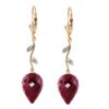 Galaxy Gold 14k Yellow Gold Drop Style Earrings
