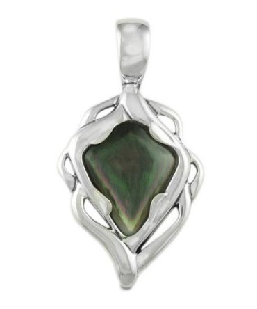Carolyn Pollack Sterling Silver Gray Mother of Pearl