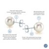 Elegance in Miniature: 14K Gold Akoya Pearl Stud Earrings for Kids