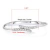 Elegance in Diamonds: 1/4 Cttw Open Cuff Bangle Bracelet