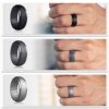 Breathable Men's Silicone Wedding Rings - Ideal for Workouts, 1-4-7 Pack, Perfect Gift for Any Occasion
