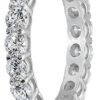 Platinum-Plated Sterling Silver All-Around Band Ring