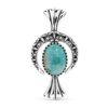 American West Sterling Silver & Turquoise Blossom Necklace