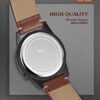 Men's Watches Classic Black Brown Leather Band