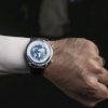 Agelocer Men's Genuine Diamond Dial Blue World time Mechanical Watch