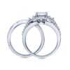 Size 7 Engagement Wedding Ring Rhodium Plated Sterling Silver Round Cubic