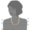 14k Yellow Solid Gold Herringbone Chain Necklace