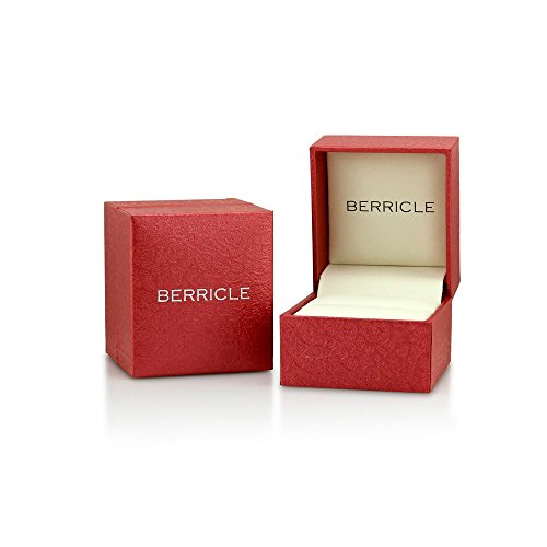 BERRICLE Rhodium Plated Sterling Silver Cubic