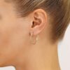 Hoop Earrings 14k Gold Hand Engraved Diamond-cut
