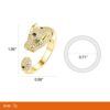 Panther Ring with Top Cubic Zirconia by Vicision