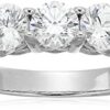 Sparkle and Elegance: Platinum-Plated 5-Stone Ring