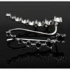 Ear Cuffs Climber Sterling Silver Earrings Hypoallergenic Crystal