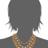 Ben-Amun Jewelry "Gold and Pearl" Multi-Row Necklace