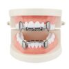 OOCC 18K Gold Plated Hip Hop Teeth Grillz Caps Iced Out