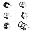 12 Pairs Earrings Set Cuff Helix Cartilage Clip Stainless Steel