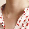 BENIQUE Dainty Thin Chain Choker Necklace for Women Girls
