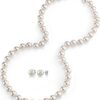 6.5-7mm Freshwater Cultured Pearl Necklace Set for Women