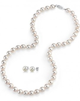 6.5-7mm Freshwater Cultured Pearl Necklace Set for Women
