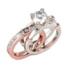 JEULIA Diamond Band Rings for Women cz Sterling Silver