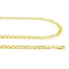 Nuragold 10k Yellow Gold 7mm Cuban Curb Link Chain Bracelet