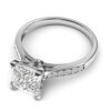 10k White Gold Solitaire 1.5ct Simulated Princess Engagement Ring