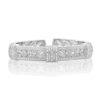 NATALIA DRAKE 1/4 Cttw Diamond Engraved Cuff Bracelet 7 Inch