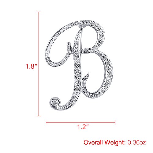 ANTOLL B Initial Letters Brooch For Women