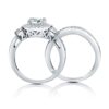 BERRICLE Rhodium Plated Sterling Silver Round Cubic Zirconia