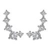 PAVOI 14K White Gold Plated Cubic Zirconia Ear Crawler