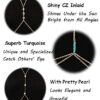 Vegolita 12Pcs Body Chains for Women Beach Bikini Waist Belly Chain