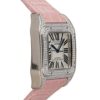 Silver Dial Womens Watch Cartier Santos Automatic