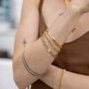 Coffee Bean Chain 18K Gold Cuban Link