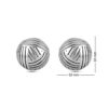 LeCalla Sterling Silver Jewelry Antique Pattern Stud Earring