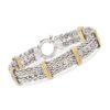 Ross-Simons 2-Tone Double Wheat-Link Bracelet