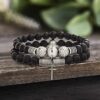 Steve Madden Stainless Steel Cross Charm Black