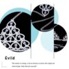 Belly Crystal Body Chain Silver Bikini Bra Chain