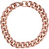 Apex Copper Bracelet Wide Link Size 9", Burnished Copper