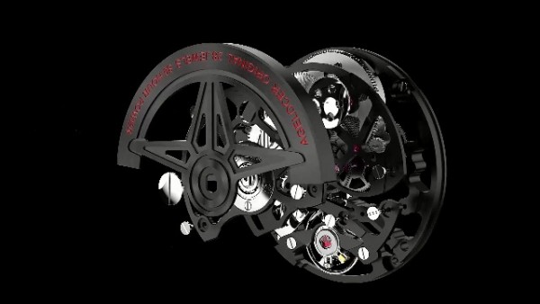 Agelocer Men's Watch Fashion Top Brand Black Skeleton