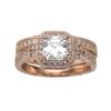 Rose-Gold-Plated Sterling Silver Antique Ring set