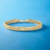 Ross-Simons 14kt Yellow Gold Wheat-Link Bracelet