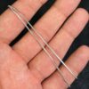 Italian Sterling Silver 1mm Sturdy Box Chain Necklace
