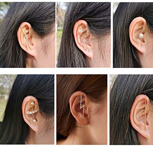 Edgy Unique Climber Piercing Cartilage Ear Set