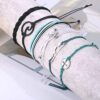 CASSIECA 19 Pcs Surfer Wave Strand Bracelet